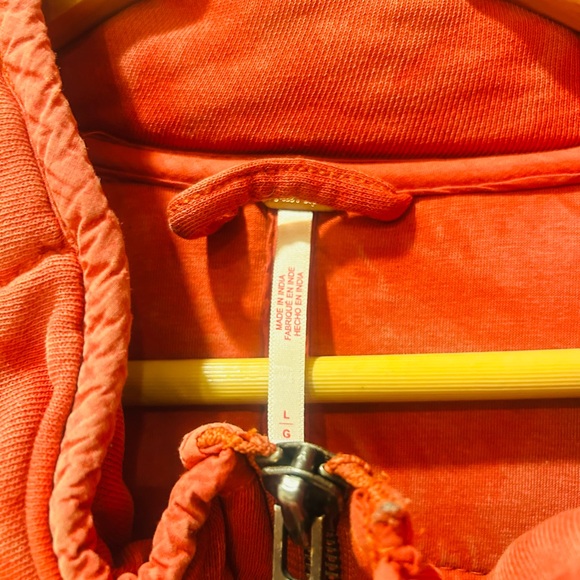 Free People Quilted Red Zip-Front Jacket - Picture 4 of 9